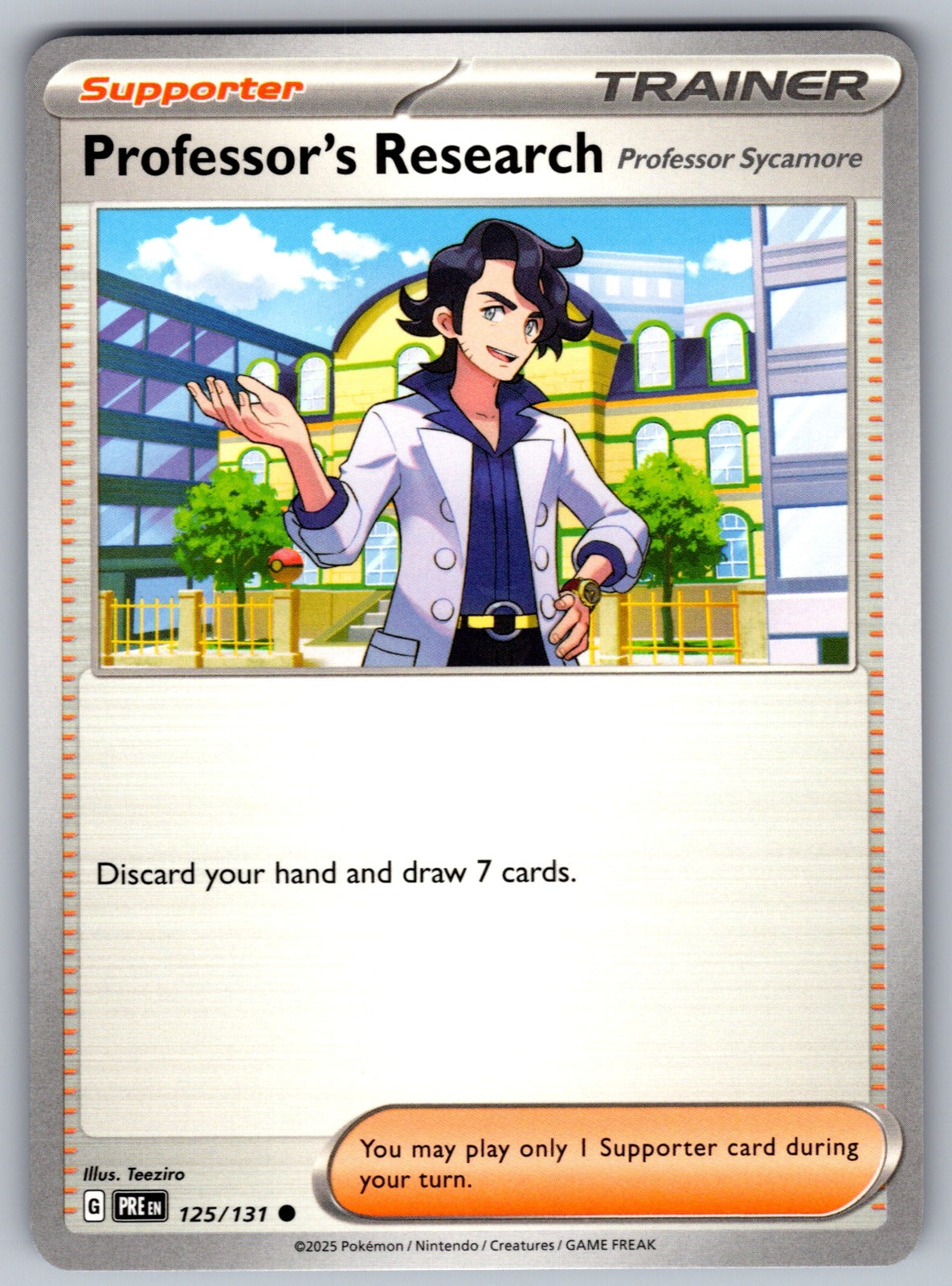 Professor's Research [Professor Sycamore] Common SV: Prismatic Evolutions 125/131 NM 2025