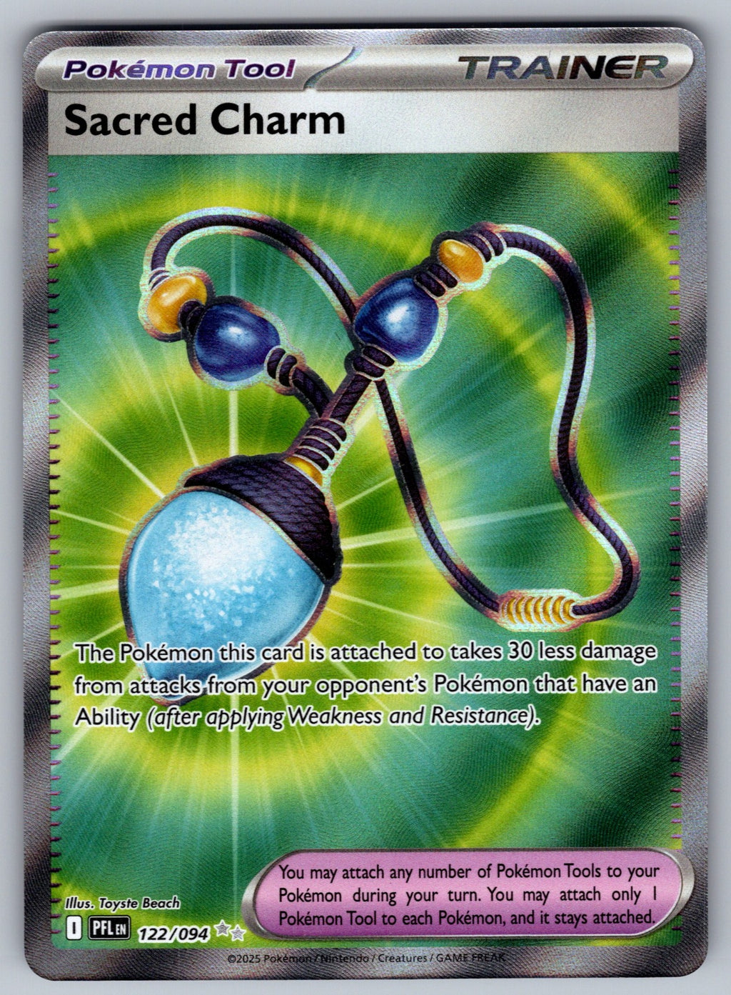 Sacred Charm Holo Ultra Rare ME02: Phantasmal Flames 122/094 NM 2025
