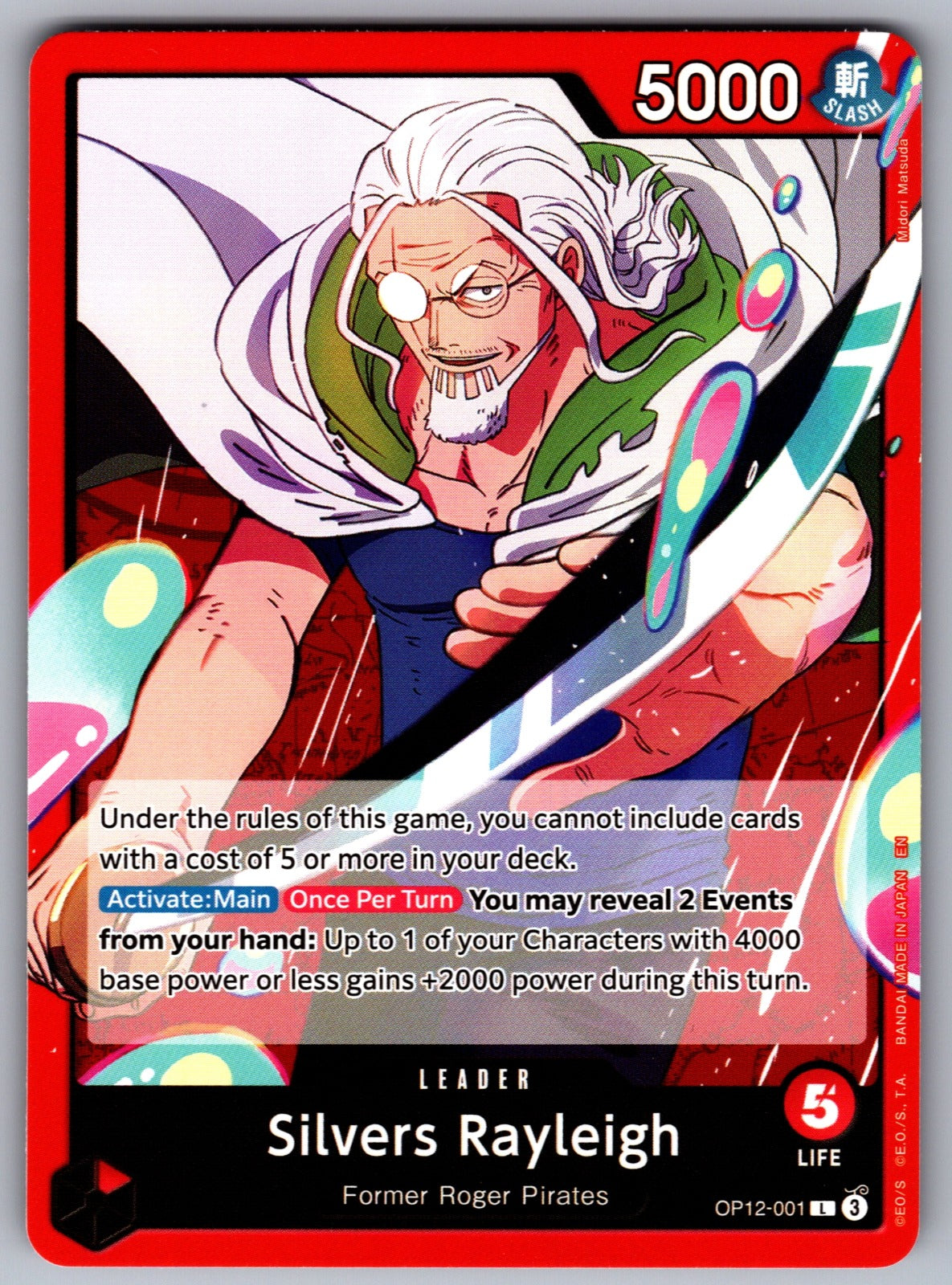 Silvers Rayleigh L Legacy of the Master OP12-001 NM 2025