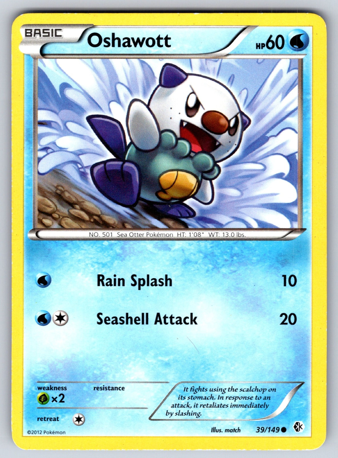 Oshawott Common Boundaries Crossed 39/149 LP 2012