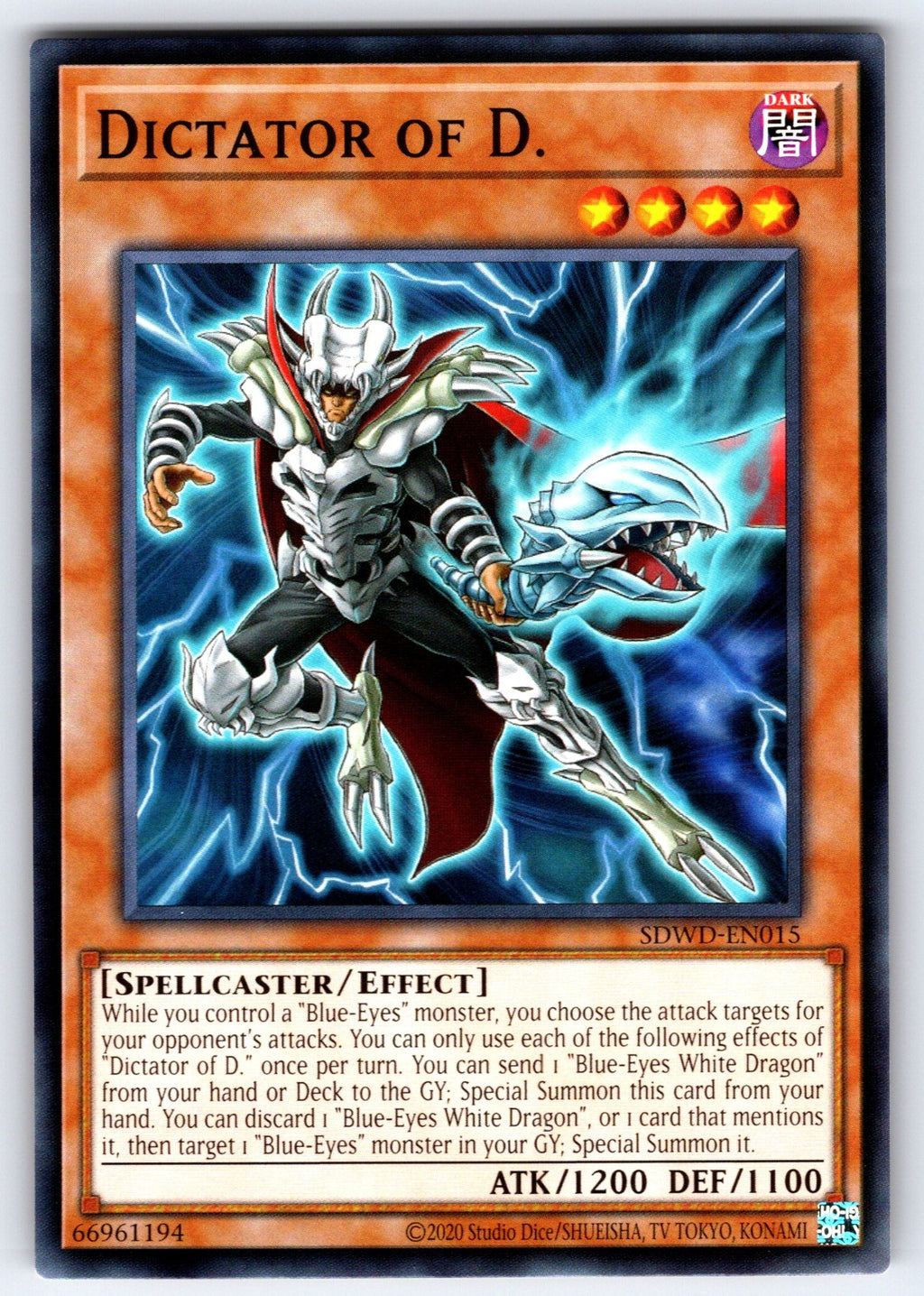 Dictator of D. Unlimited Common Structure Deck: Blue-Eyes White Destiny SDWD-EN0