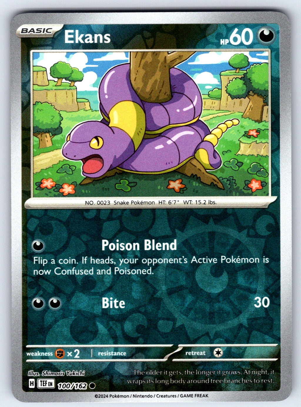 Ekans Reverse Holo Common SV05: Temporal Forces 100/162 NM 2024