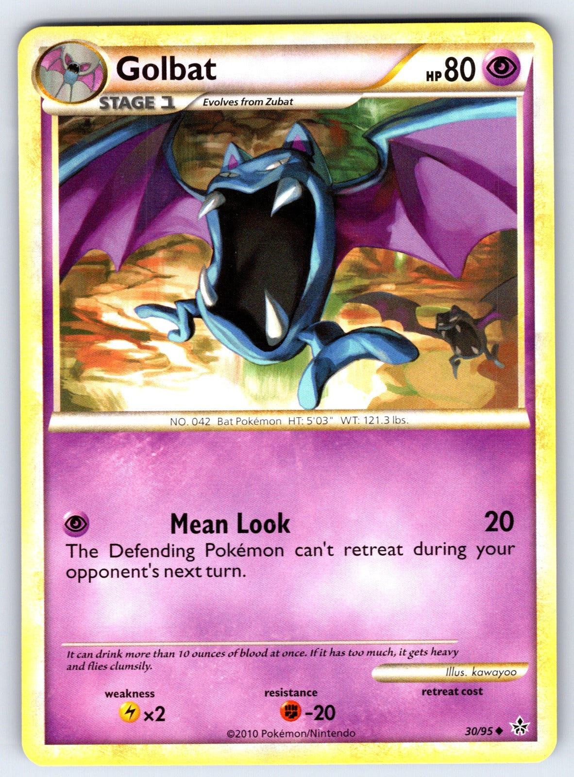 Golbat Uncommon Unleashed 30/95 LP 2010