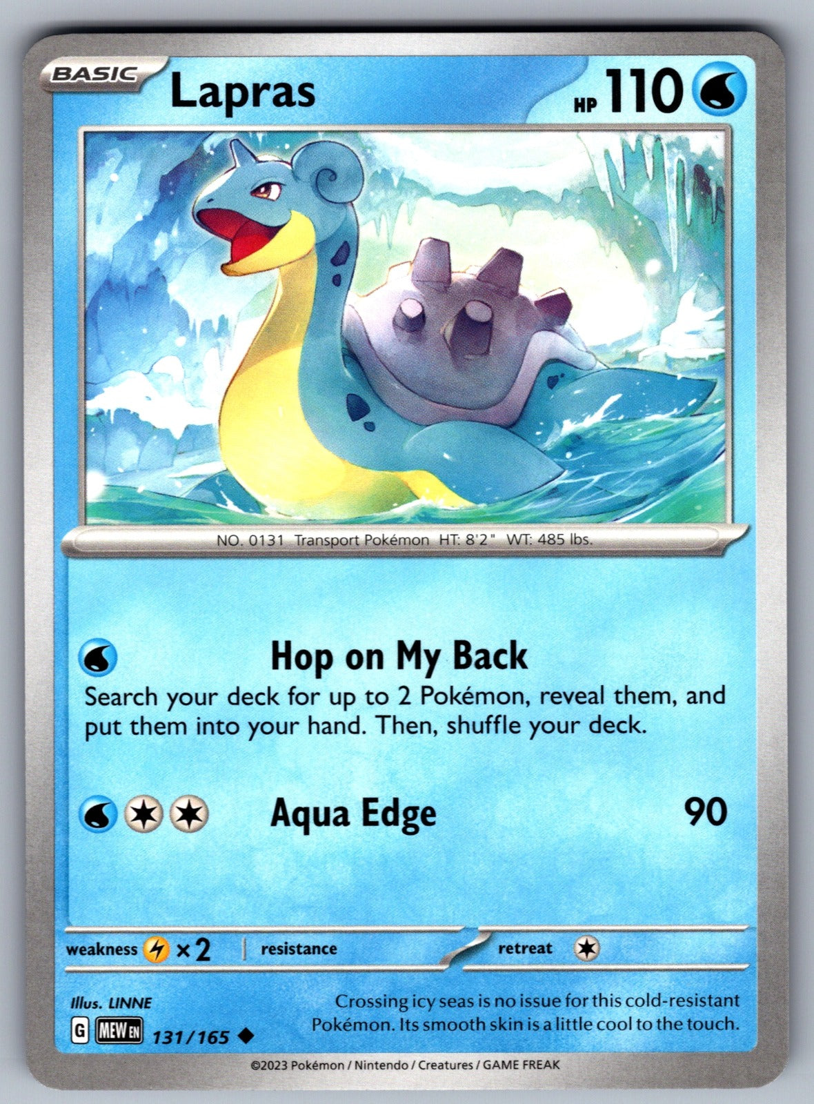 Lapras Uncommon SV: Scarlet & Violet 151 131/165 NM 2023