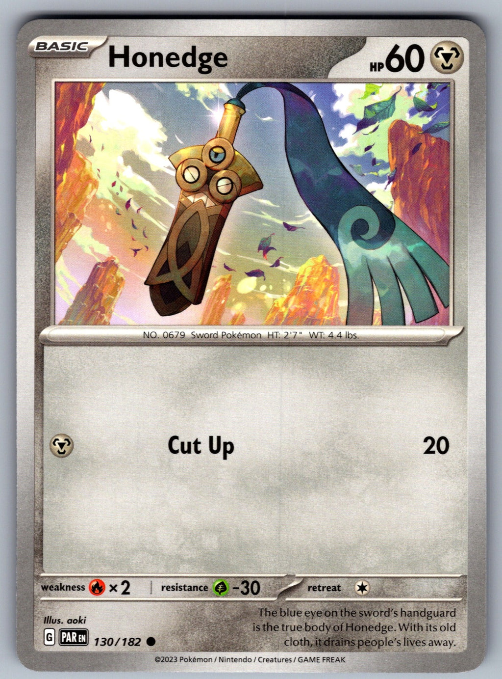 Honedge Common SV04: Paradox Rift 130/182 NM 2023