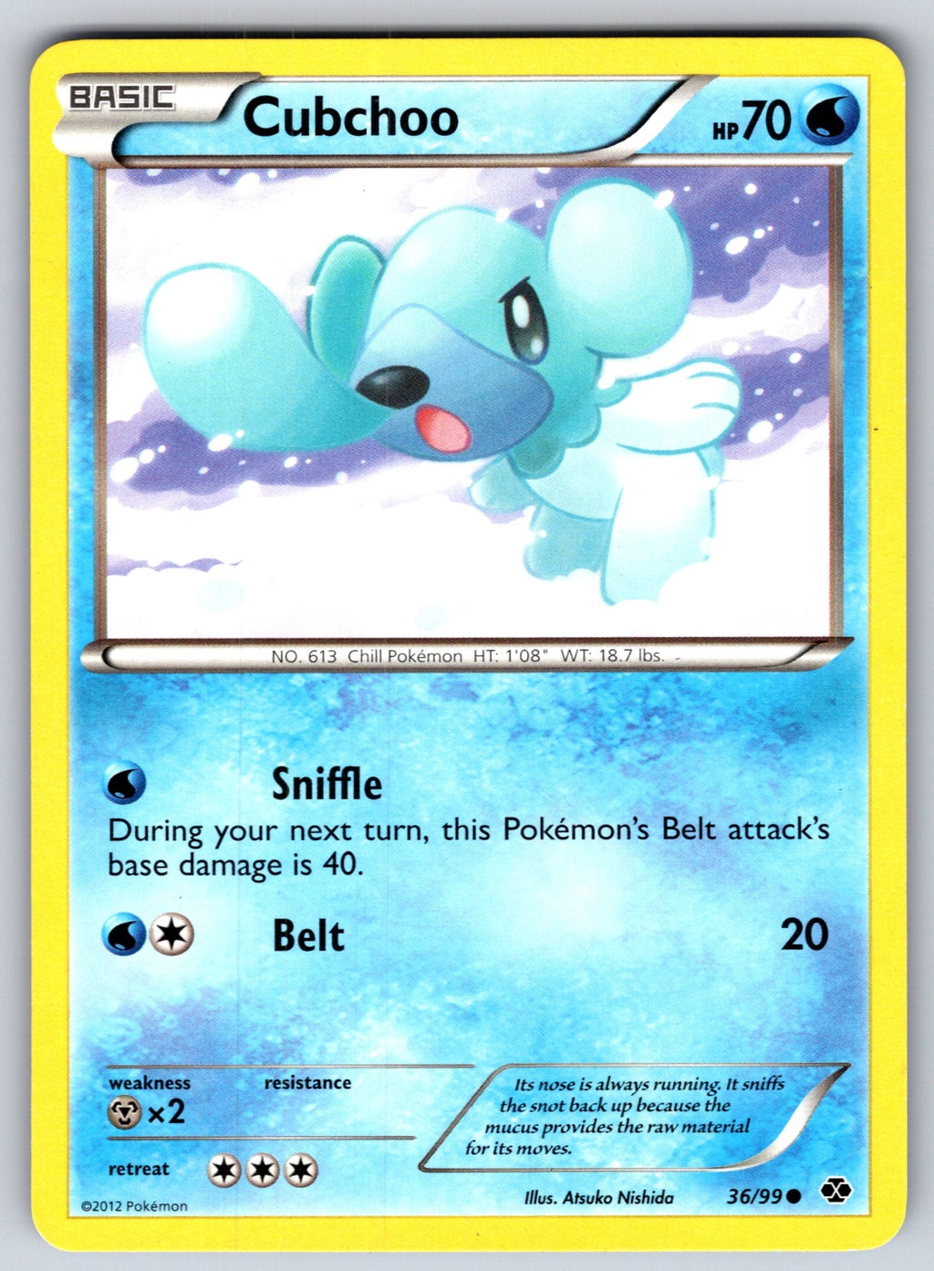 Cubchoo Common Next Destinies 36/99 LP 2012