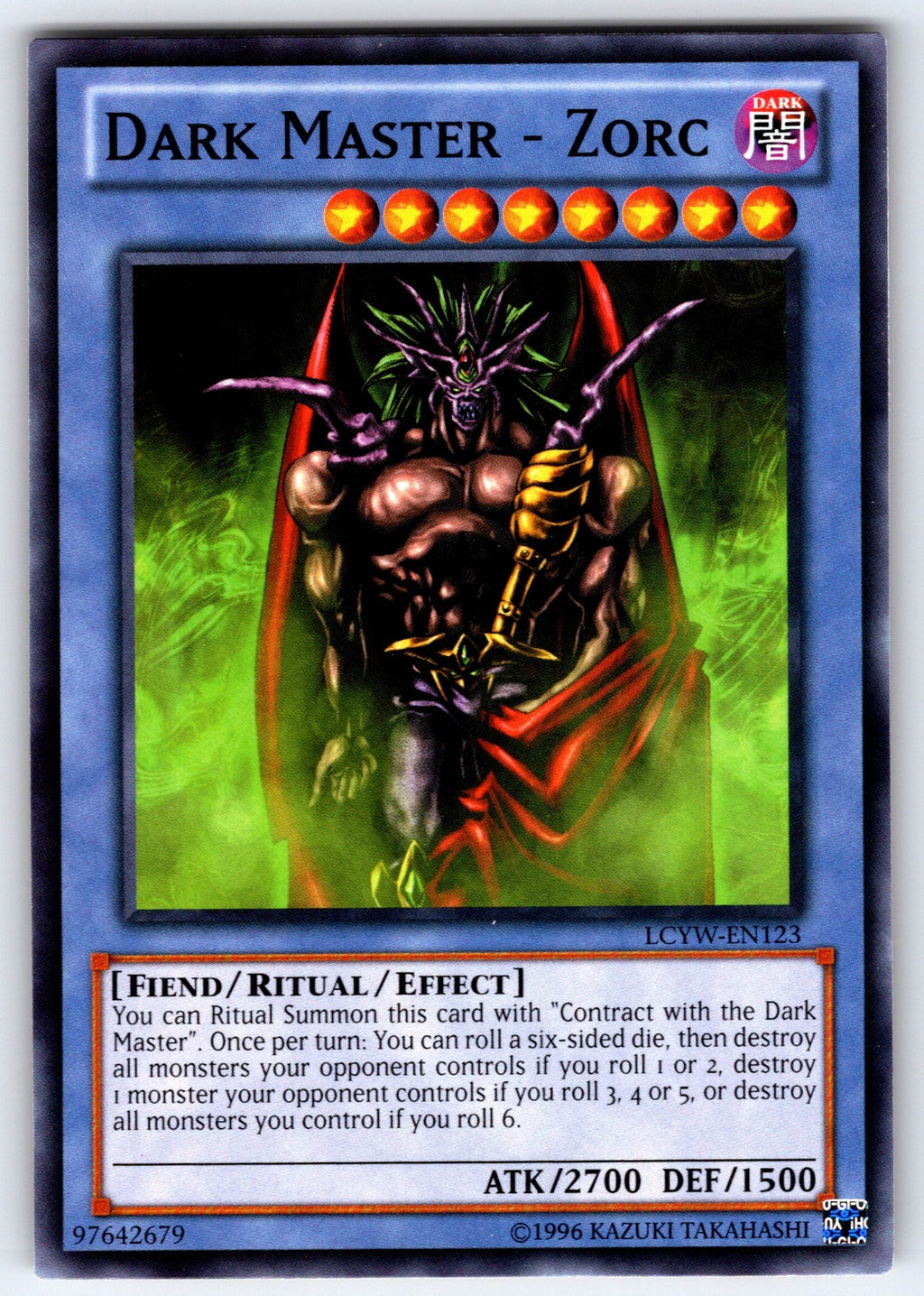 Dark Master - Zorc Unlimited Common Legendary Collection 3: Yugi's World LCYW-EN