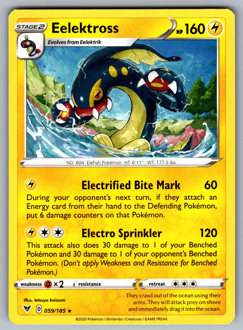 Eelektross Rare SWSH04: Vivid Voltage 059/185 NM 2020