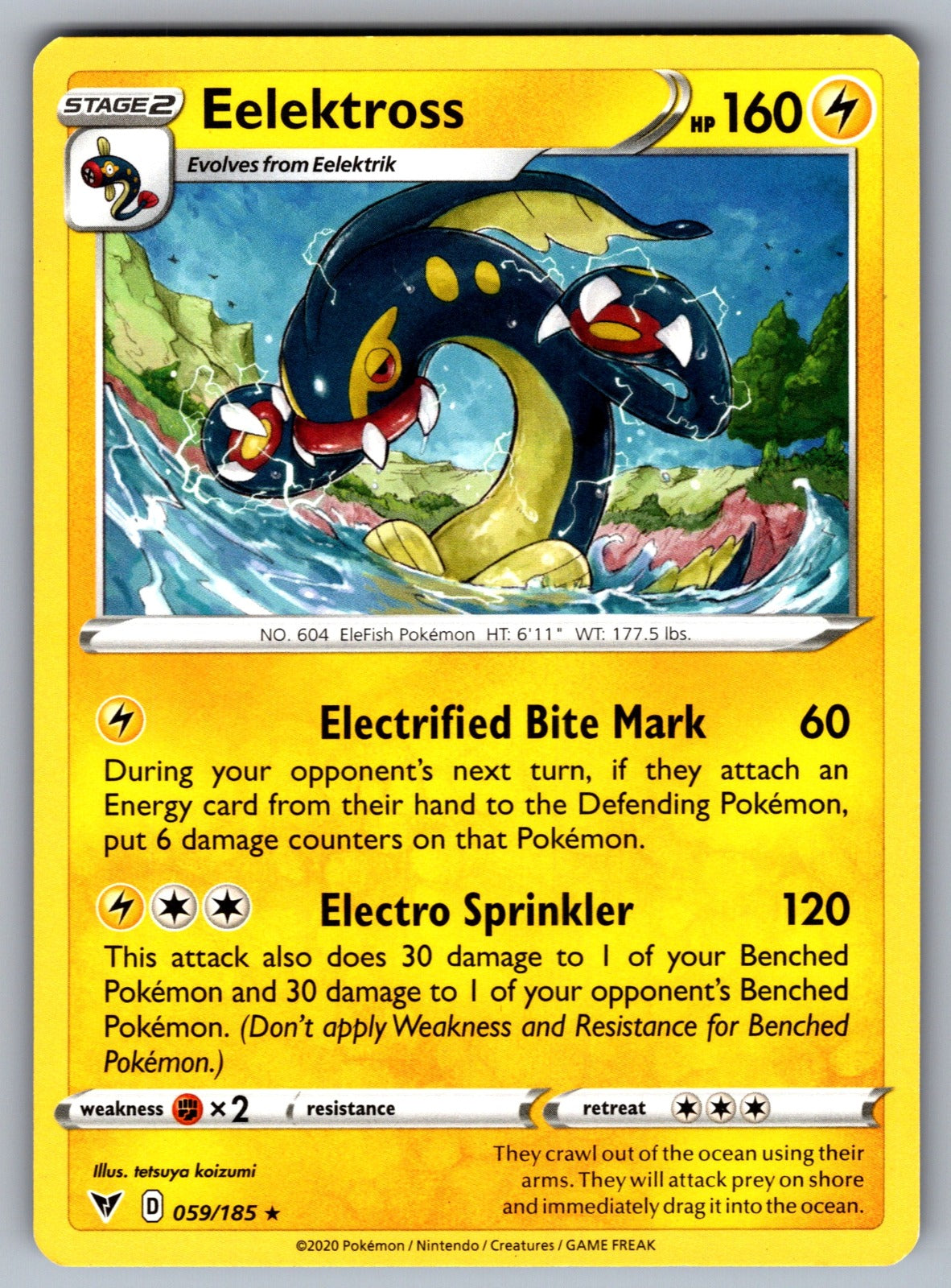 Eelektross Rare SWSH04: Vivid Voltage 059/185 NM 2020