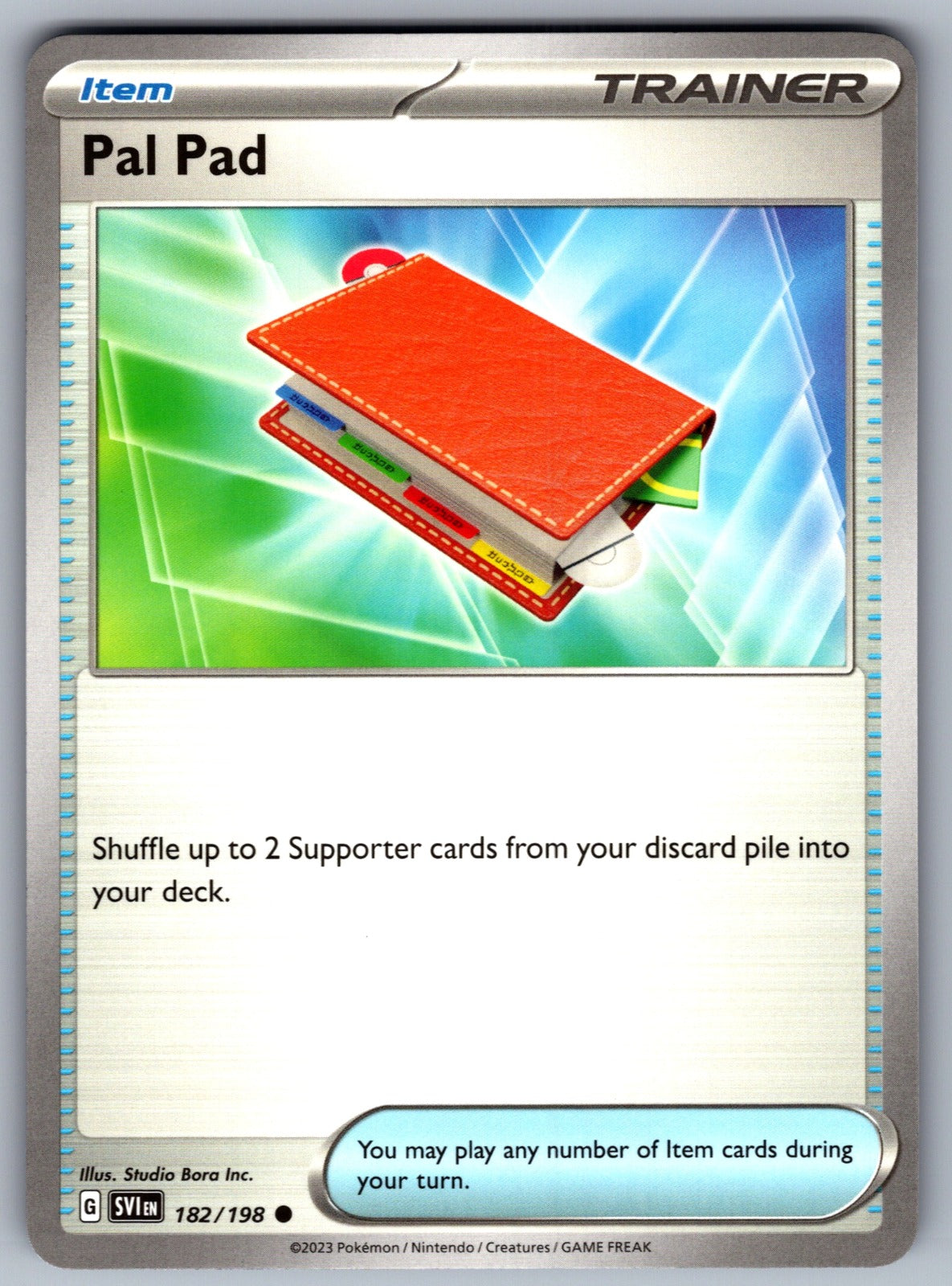 Pal Pad Common SV01: Scarlet & Violet Base Set 182/198 NM 2023