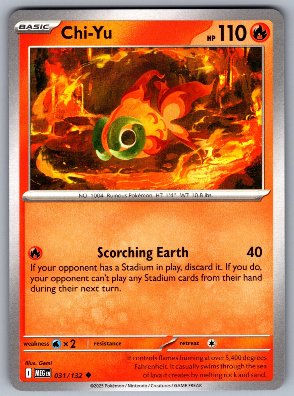 Chi-Yu Uncommon ME01: Mega Evolution 031/132 NM 2025