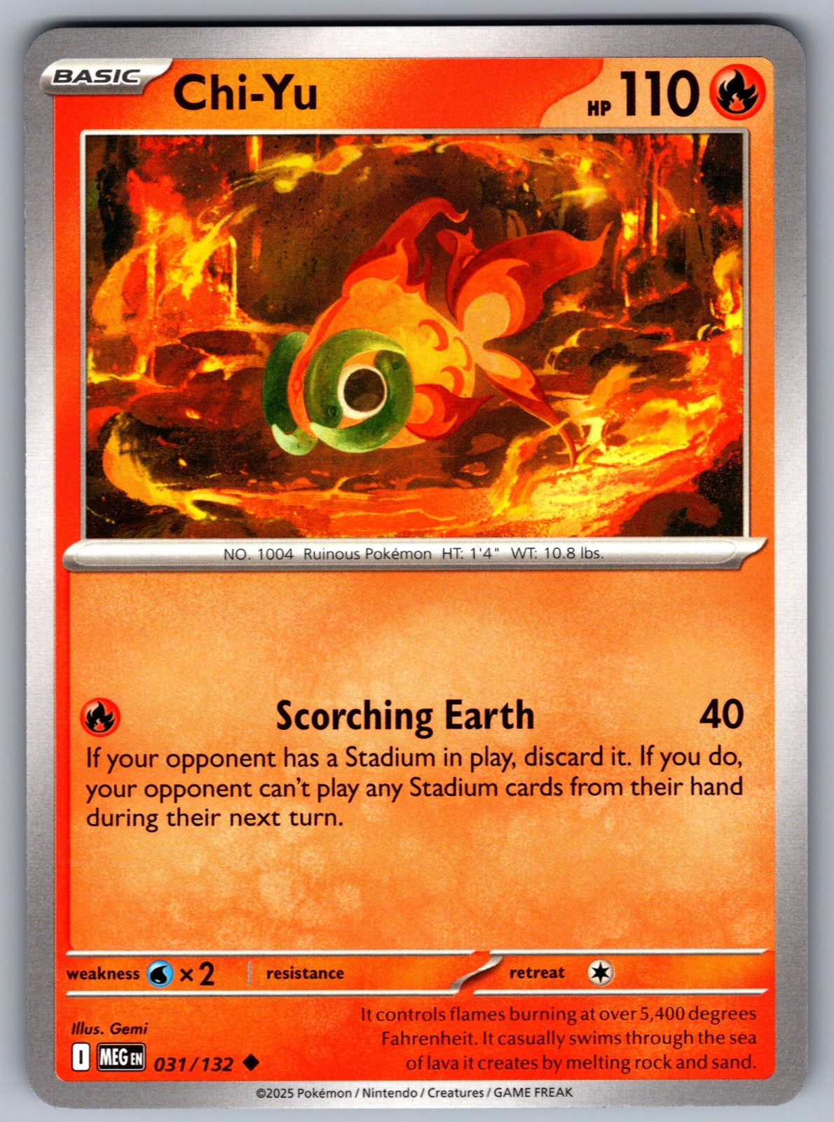 Chi-Yu Uncommon ME01: Mega Evolution 031/132 NM 2025