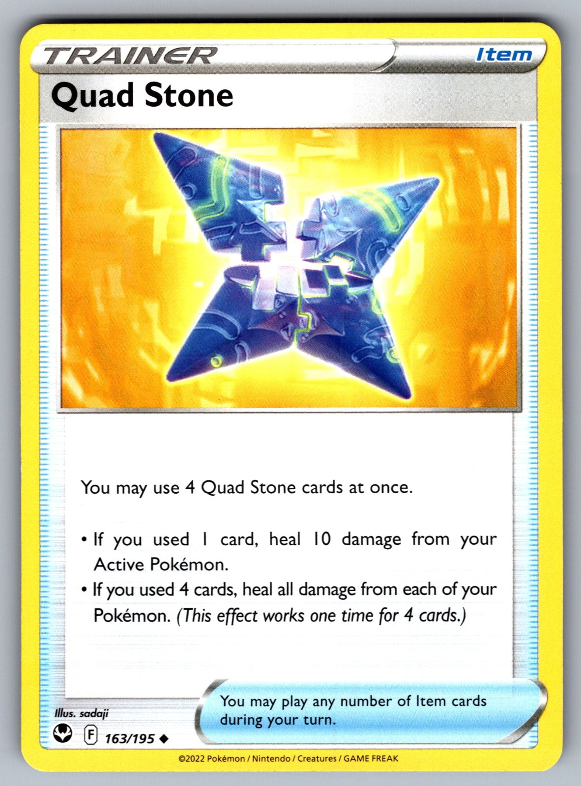 Quad Stone Uncommon SWSH12: Silver Tempest 163/195 NM 2022