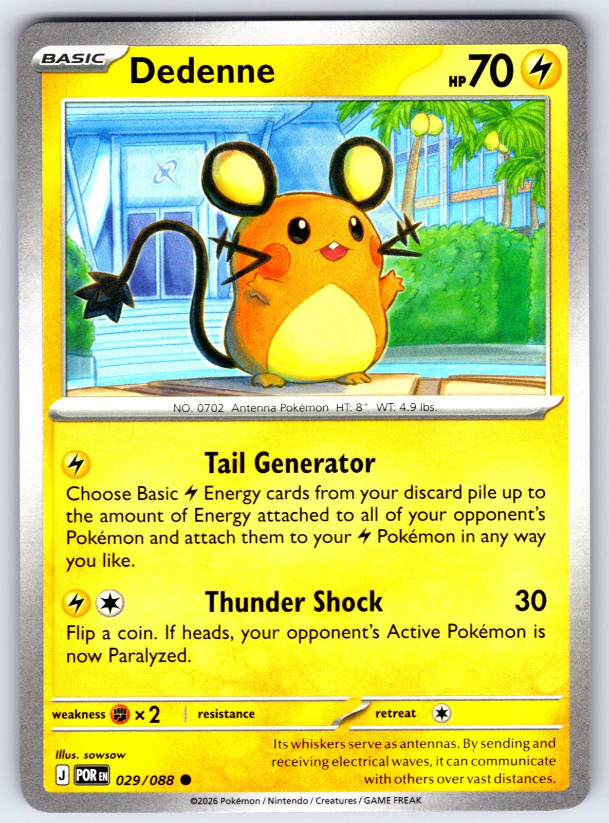 Dedenne Common ME03: Perfect Order 029/088 NM 2026