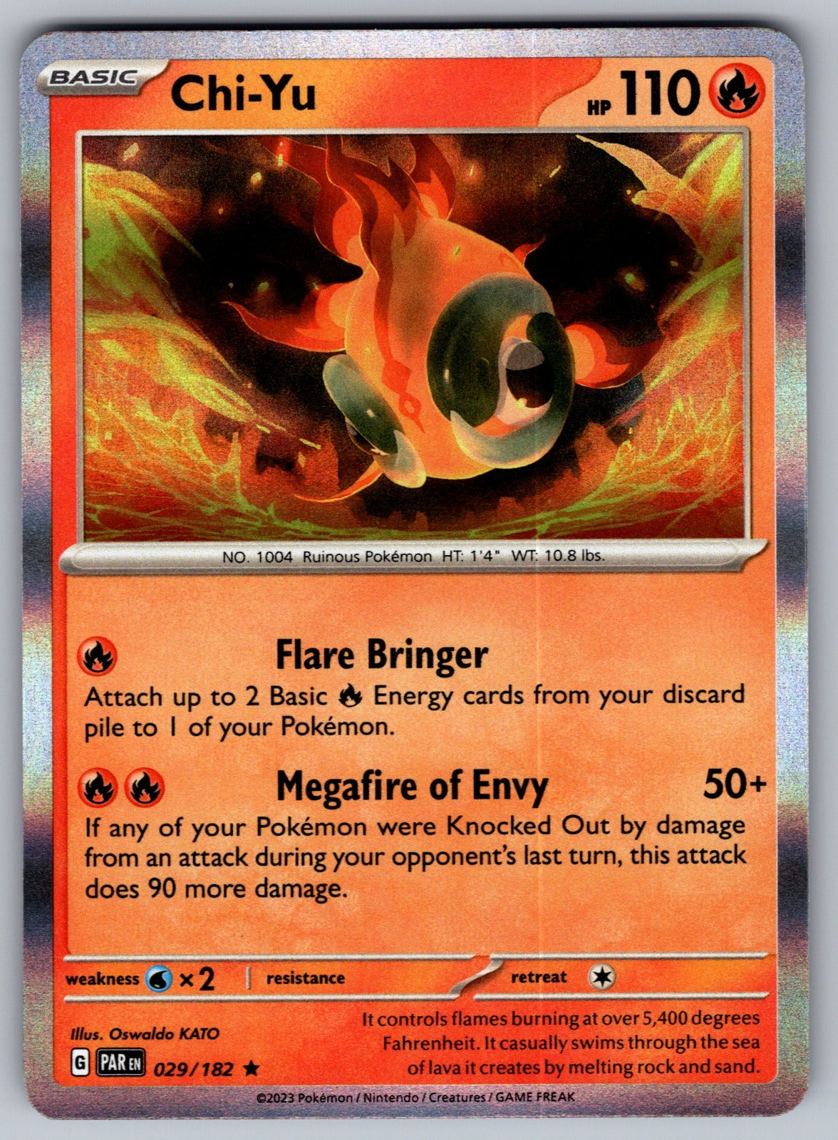 Chi-Yu Holo Rare SV04: Paradox Rift 029/182 NM 2023