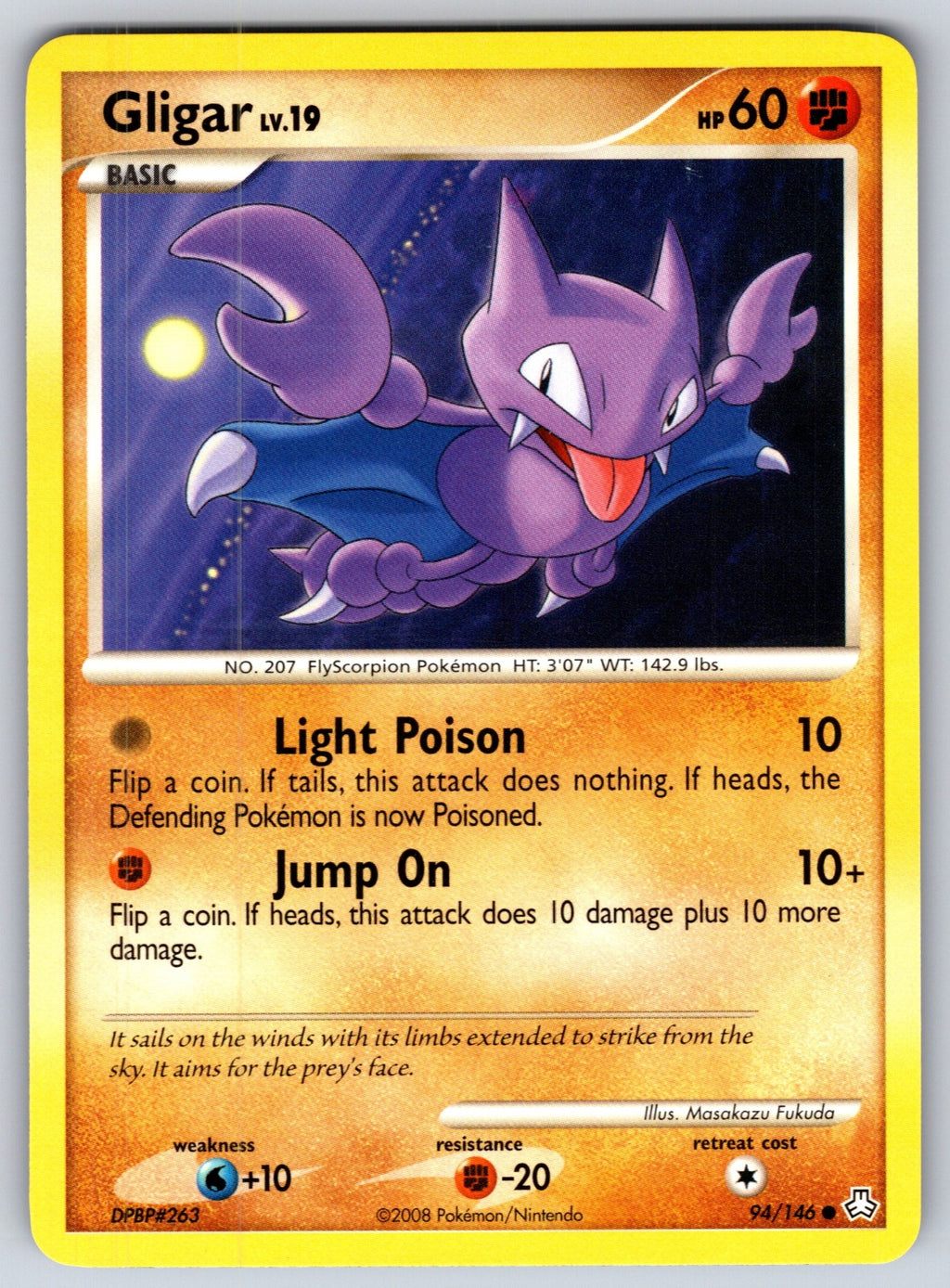 Gligar (94) Common Legends Awakened 94/146 LP 2008