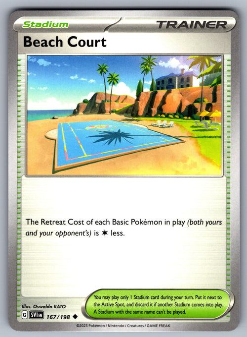 Beach Court Uncommon SV01: Scarlet & Violet Base Set 167/198 NM 2023