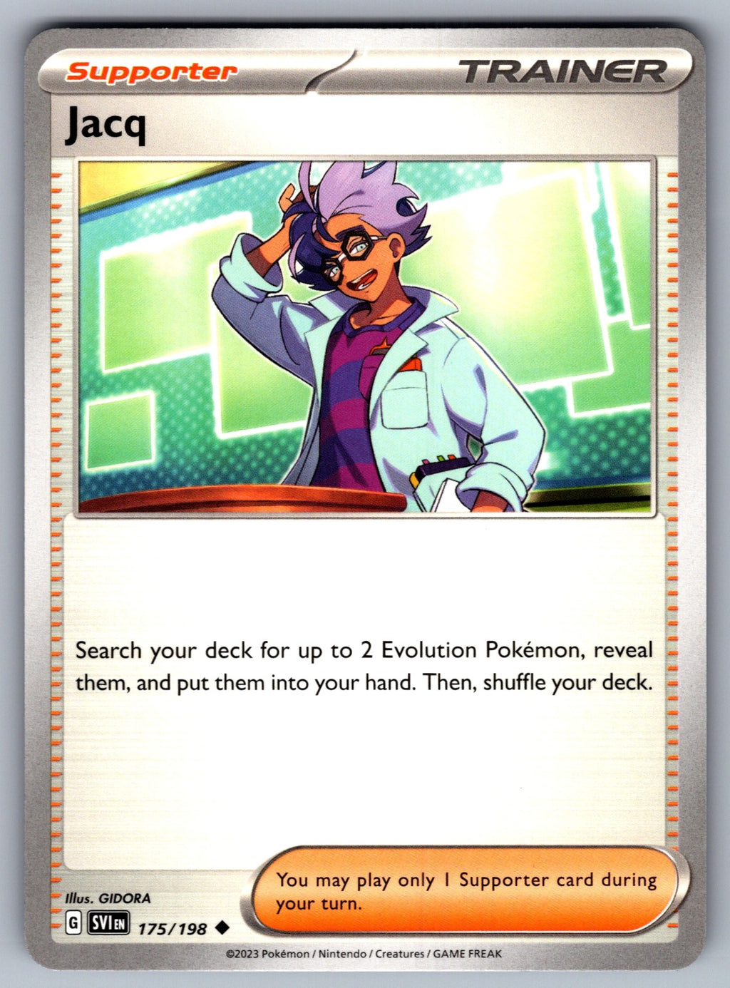 Jacq Uncommon SV01: Scarlet & Violet Base Set 175/198 NM 2023