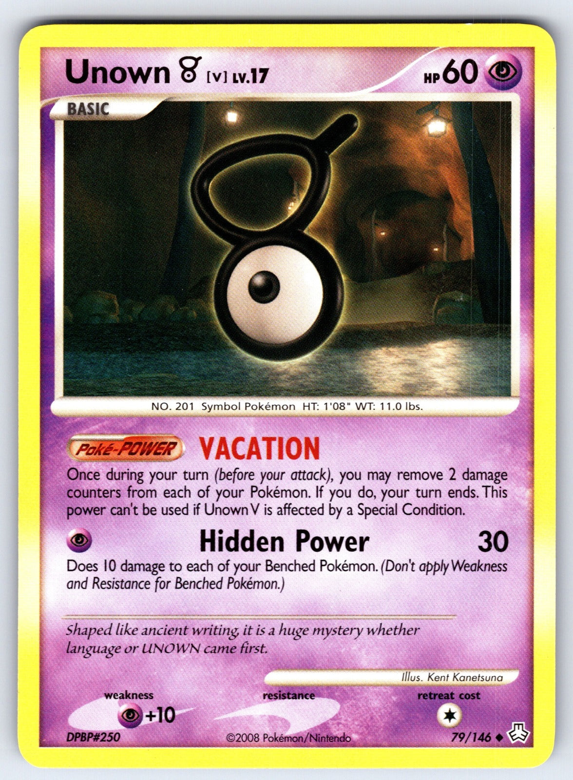 Unown (V) Uncommon Legends Awakened 79/146 LP 2008