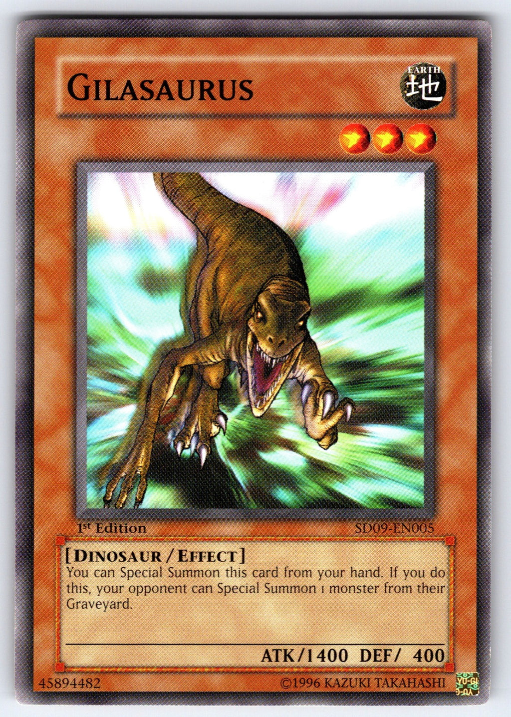 Gilasaurus 1st Edition Common Speed Duel GX: Midterm Destruction SGX4-ENC11 NM 2