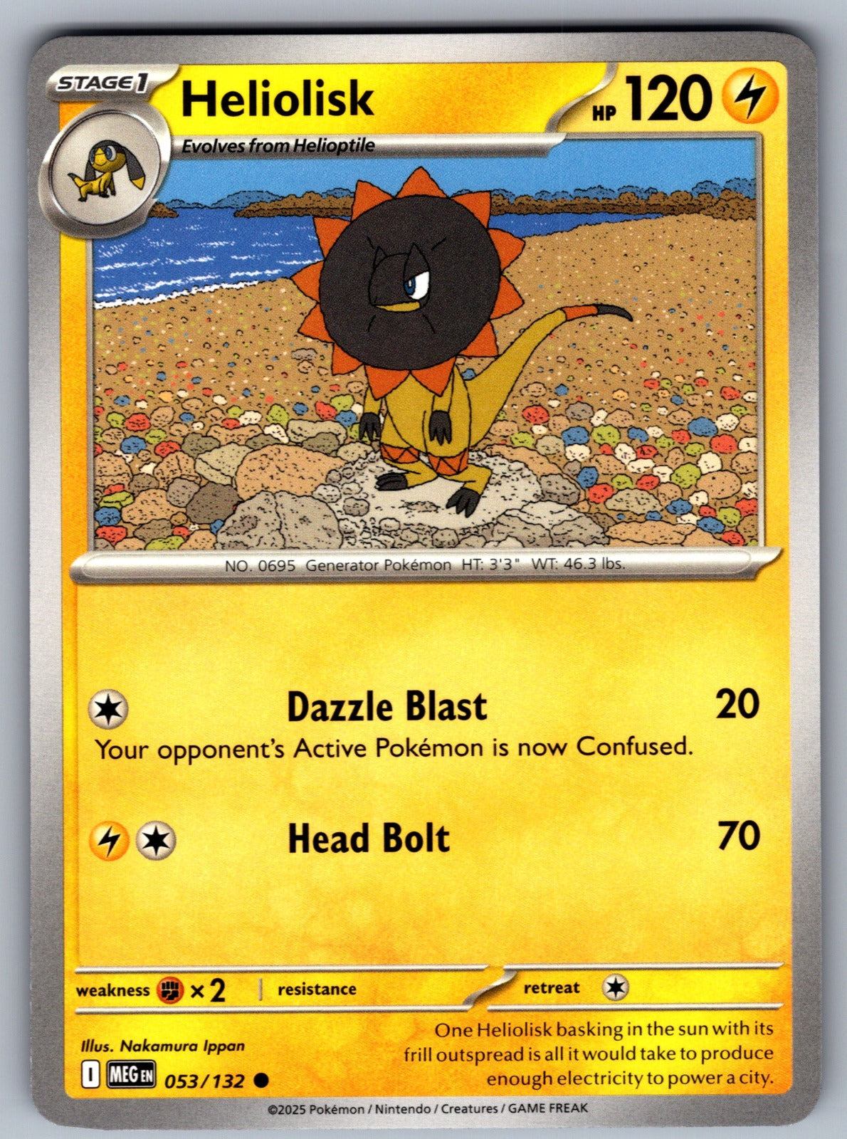 Heliolisk Common ME01: Mega Evolution 053/132 NM 2025