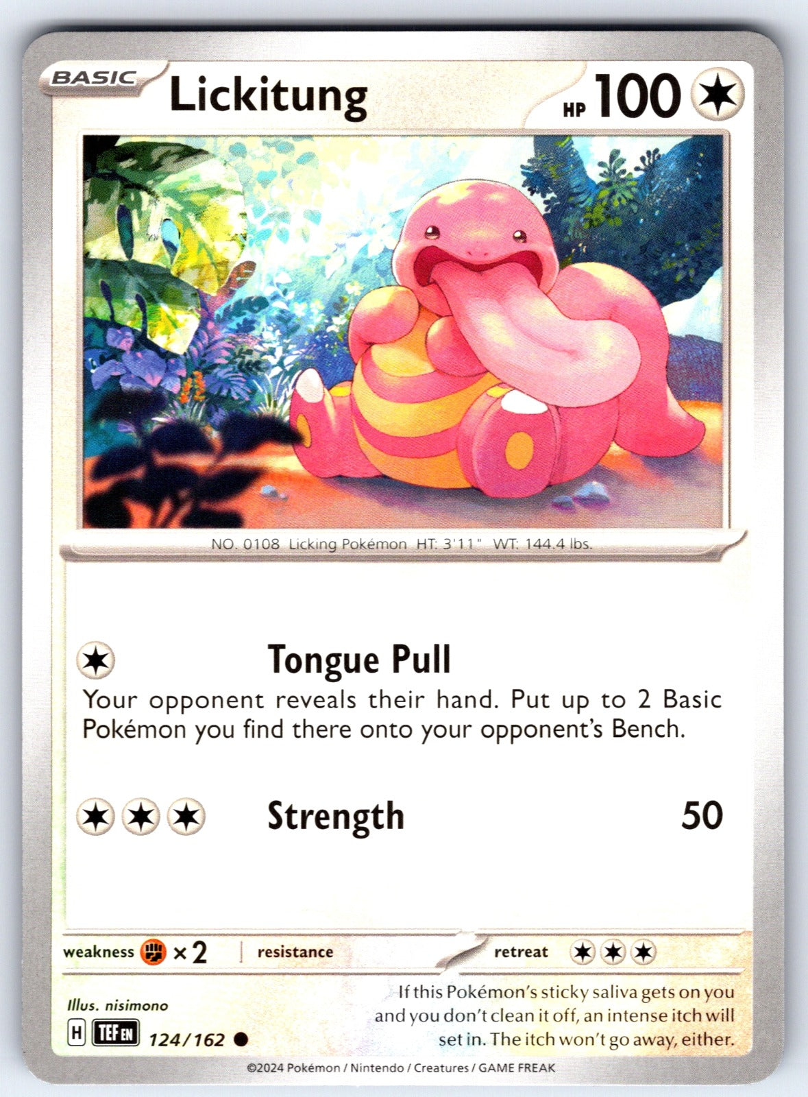 Lickitung Common SV05: Temporal Forces 124/162 NM 2024