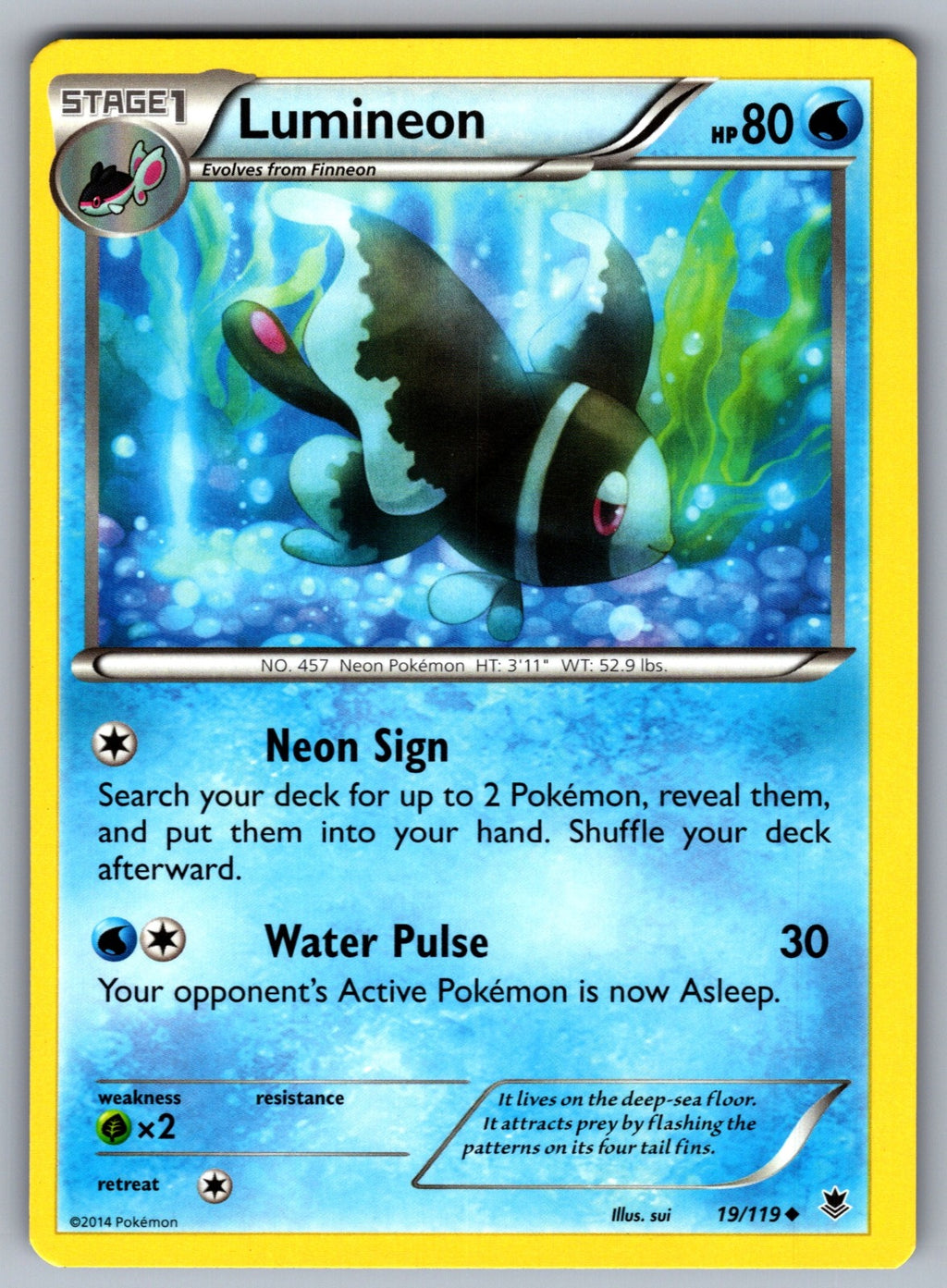 Lumineon Uncommon XY - Phantom Forces 19/119 LP 2014