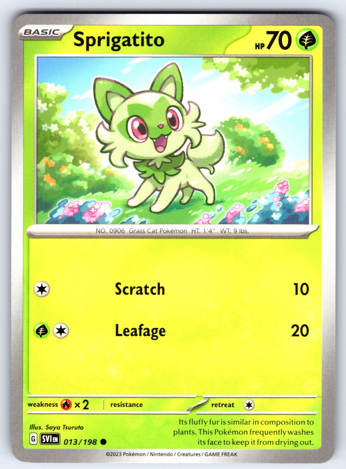 Sprigatito Common SV01: Scarlet & Violet Base Set 013/198 NM 2023