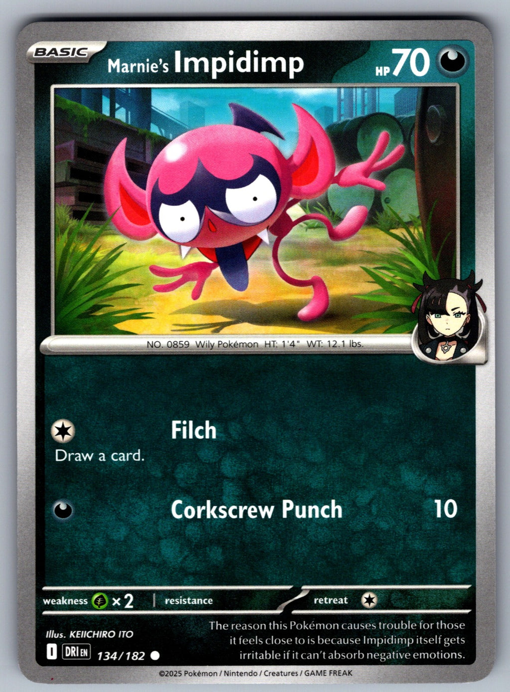Marnie's Impidimp Common SV10: Destined Rivals 134/182 NM 2025