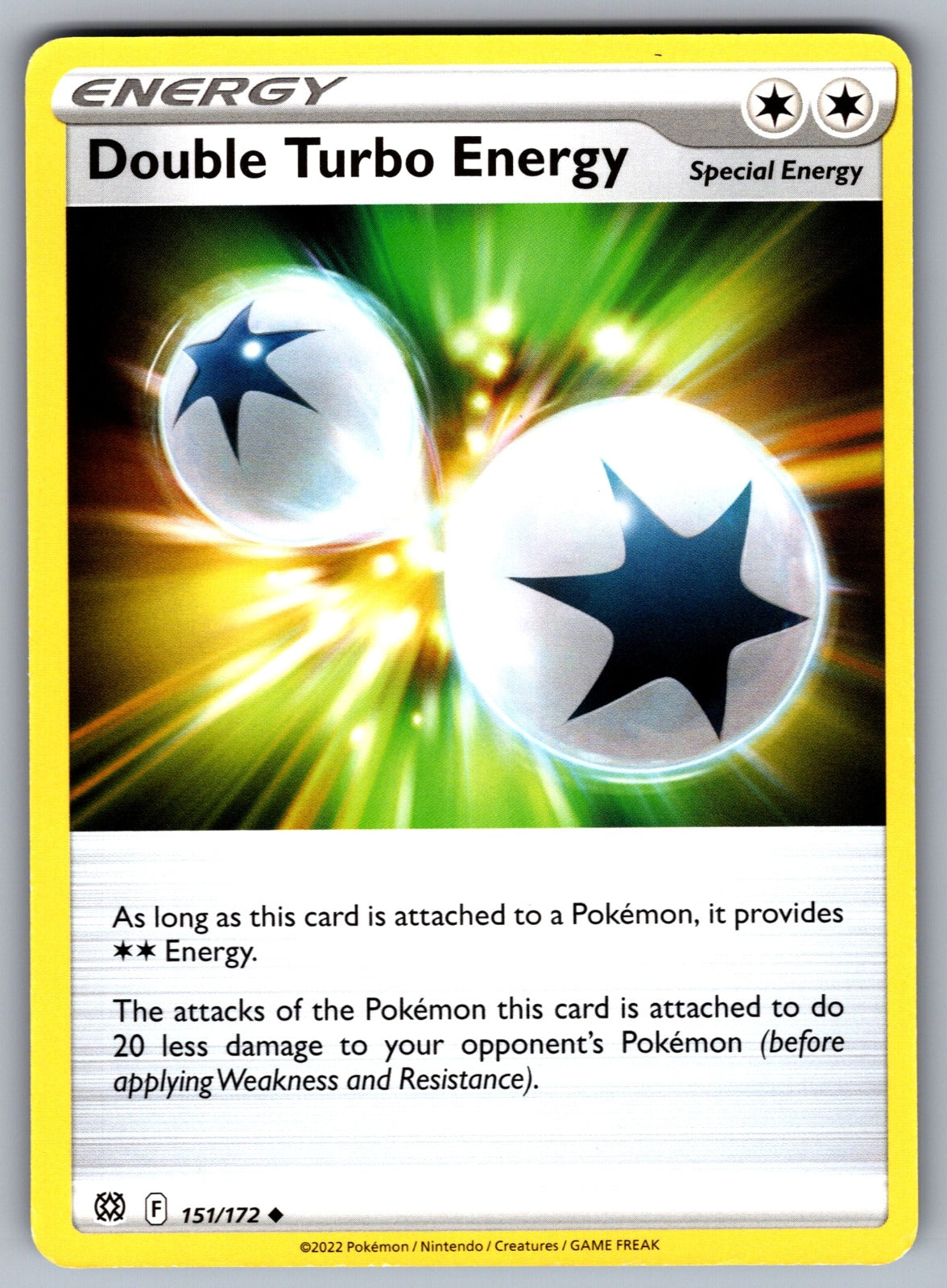 Double Turbo Energy Uncommon SWSH09: Brilliant Stars 151/172 NM 2022