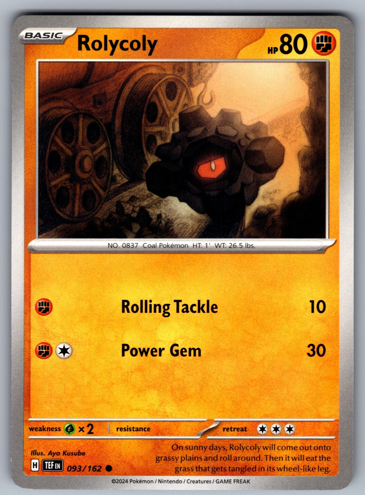 Rolycoly Common SV05: Temporal Forces 093/162 NM 2024