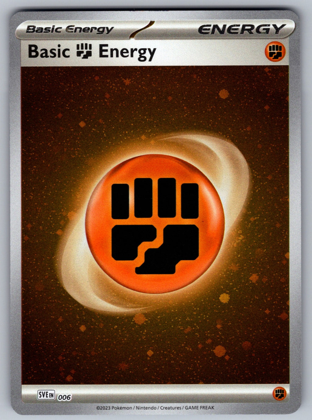 Basic Fighting Energy (Cosmos Holo) Holo Common SVE: Scarlet & Violet Energies 