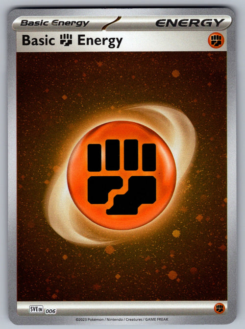 Basic Fighting Energy (Cosmos Holo) Holo Common SVE: Scarlet & Violet Energies 