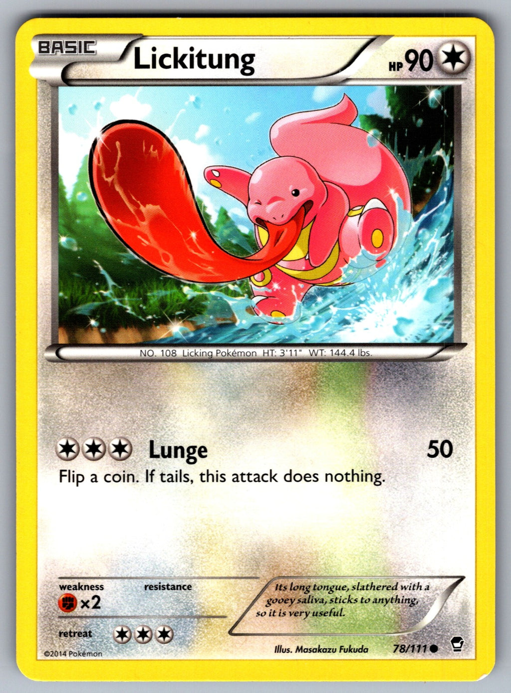 Lickitung Common XY - Furious Fists 78/111 LP 2014
