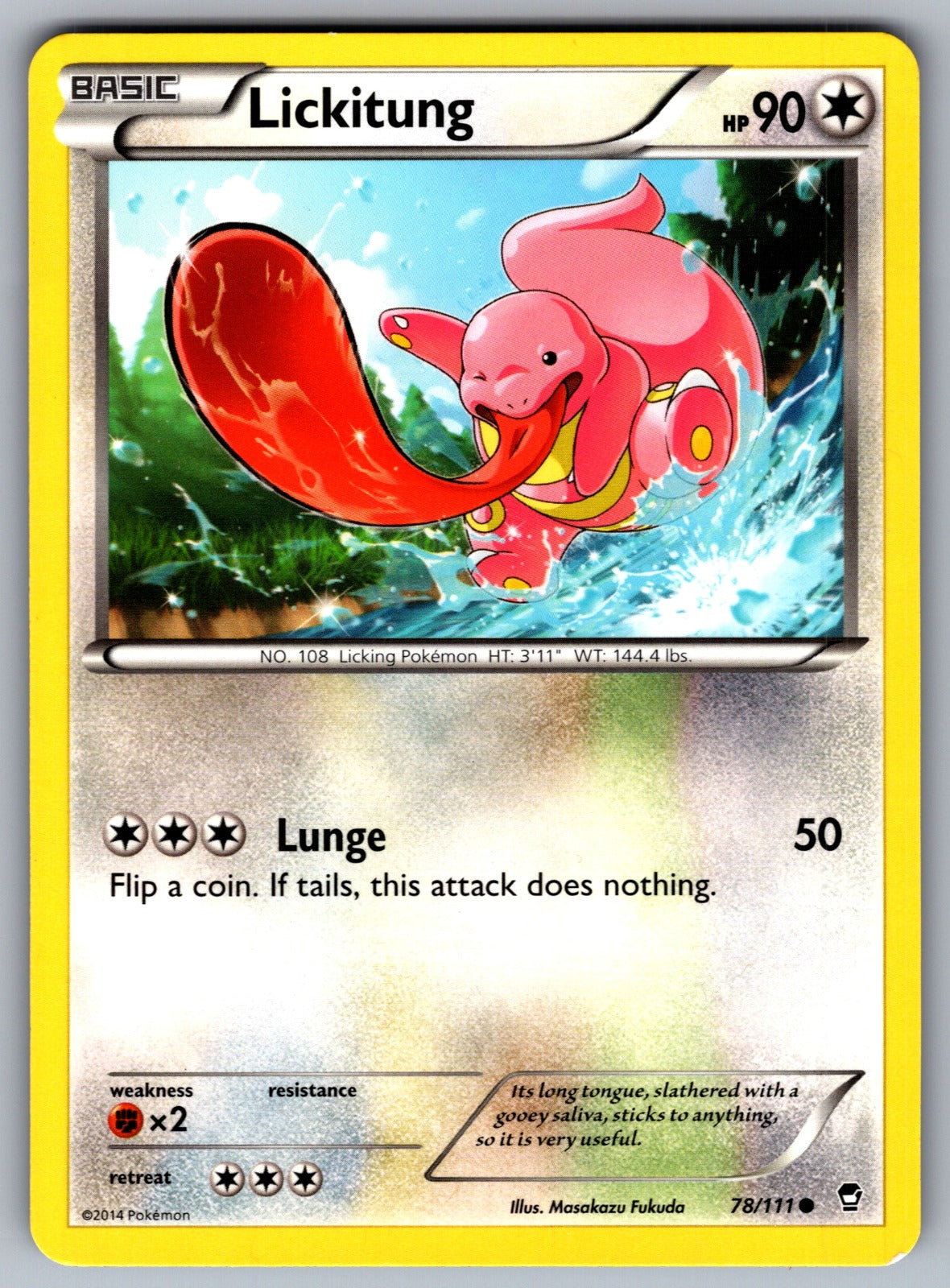 Lickitung Common XY - Furious Fists 78/111 LP 2014