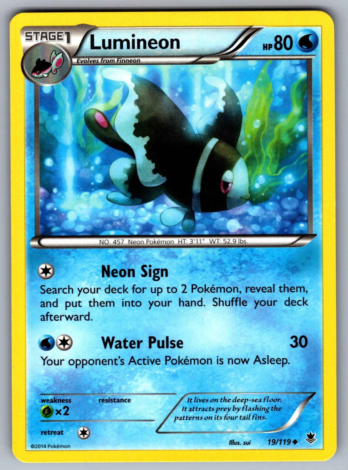 Lumineon Uncommon XY - Phantom Forces 19/119 LP 2014