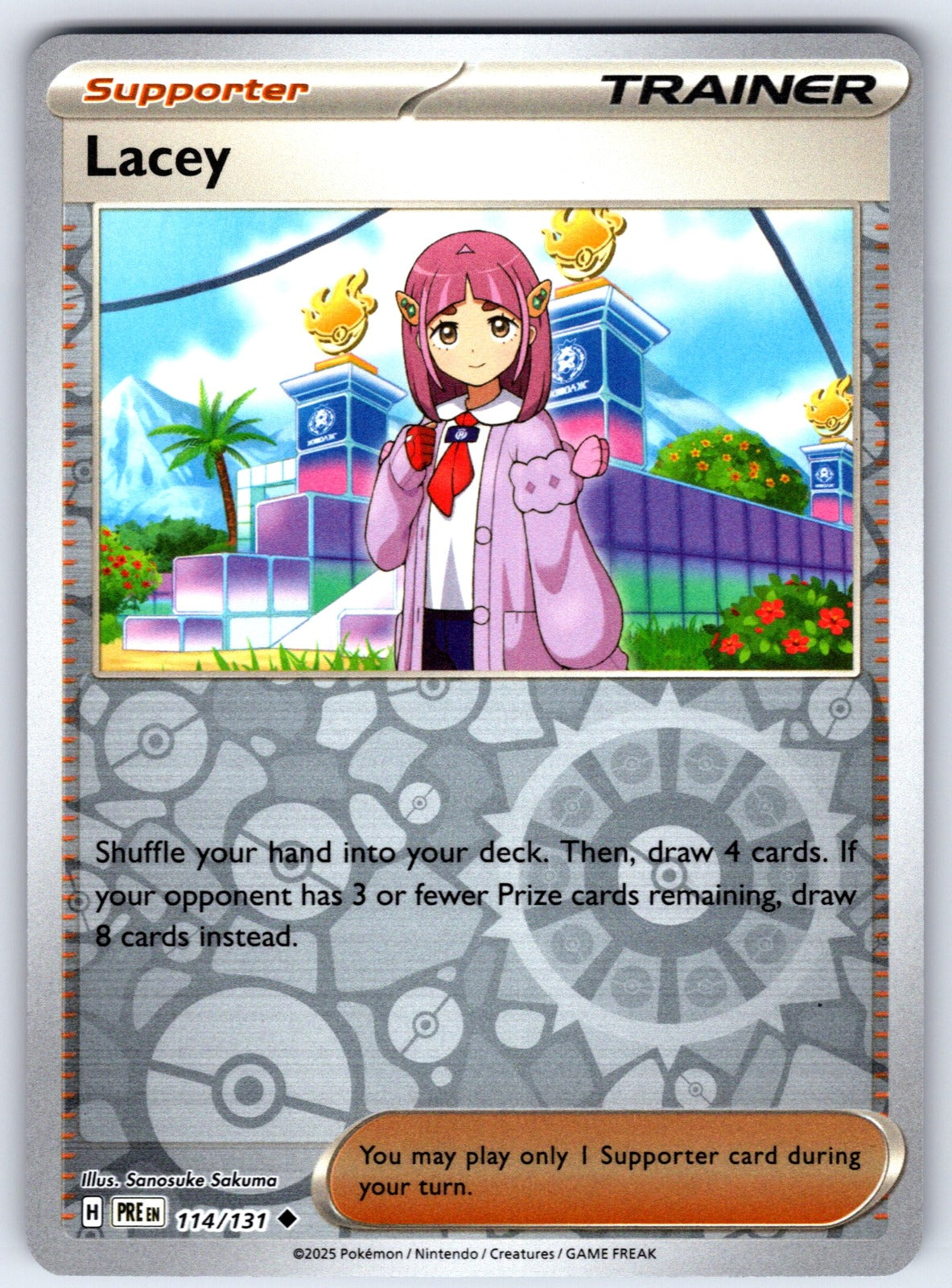 Lacey Reverse Holo Uncommon SV: Prismatic Evolutions 114/131 NM 2025