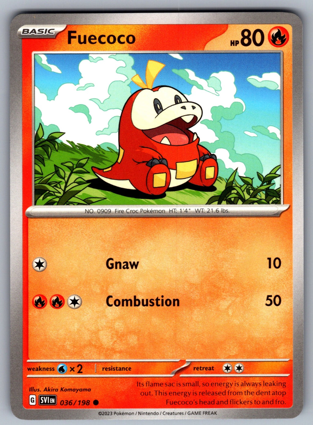 Fuecoco Common SV01: Scarlet & Violet Base Set 036/198 NM 2023