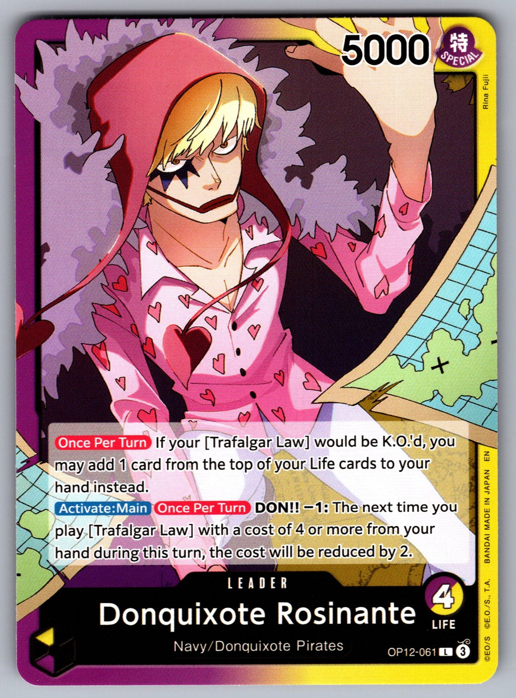 Donquixote Rosinante (061) L Legacy of the Master OP12-061 NM 2025