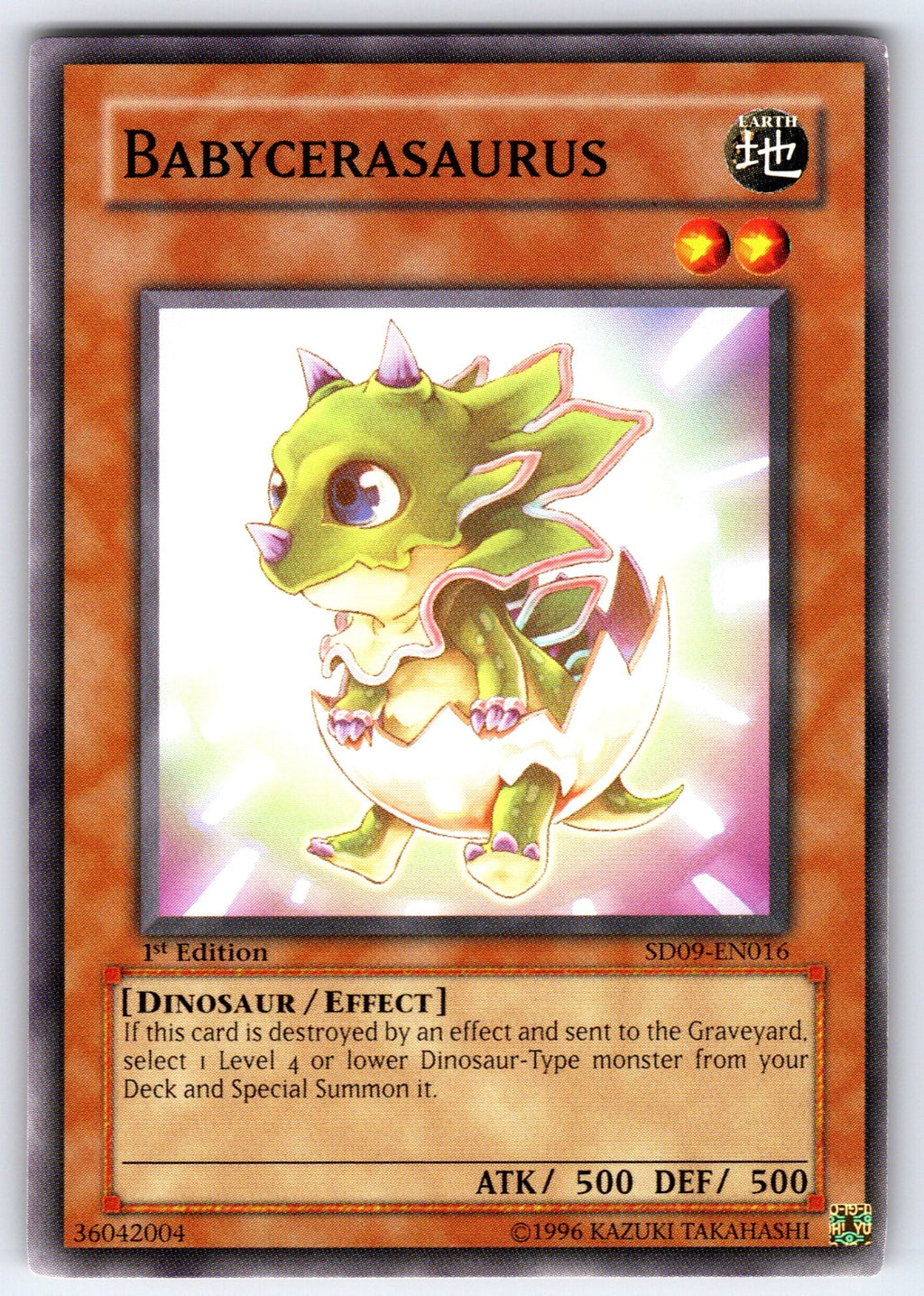 Babycerasaurus Unlimited Common Power of the Duelist POTD-EN022 NM 2006