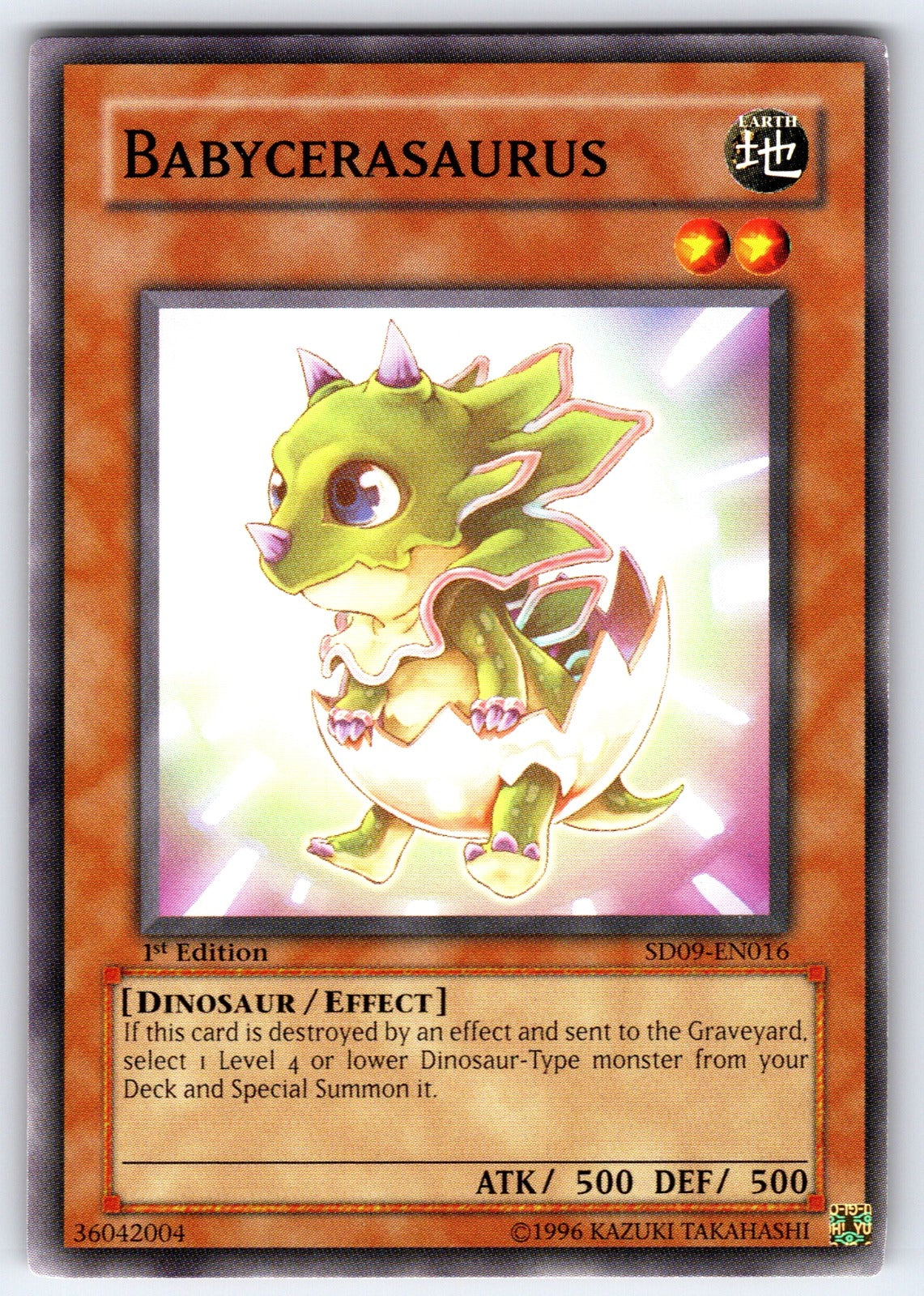 Babycerasaurus Unlimited Common Power of the Duelist POTD-EN022 NM 2006