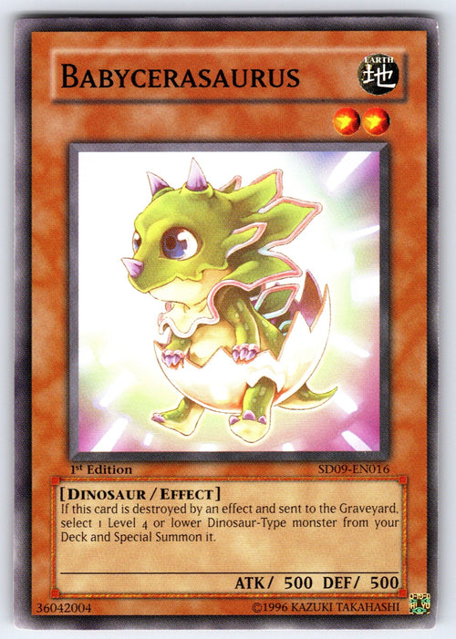 Babycerasaurus Unlimited Common Power of the Duelist POTD-EN022 NM 2006