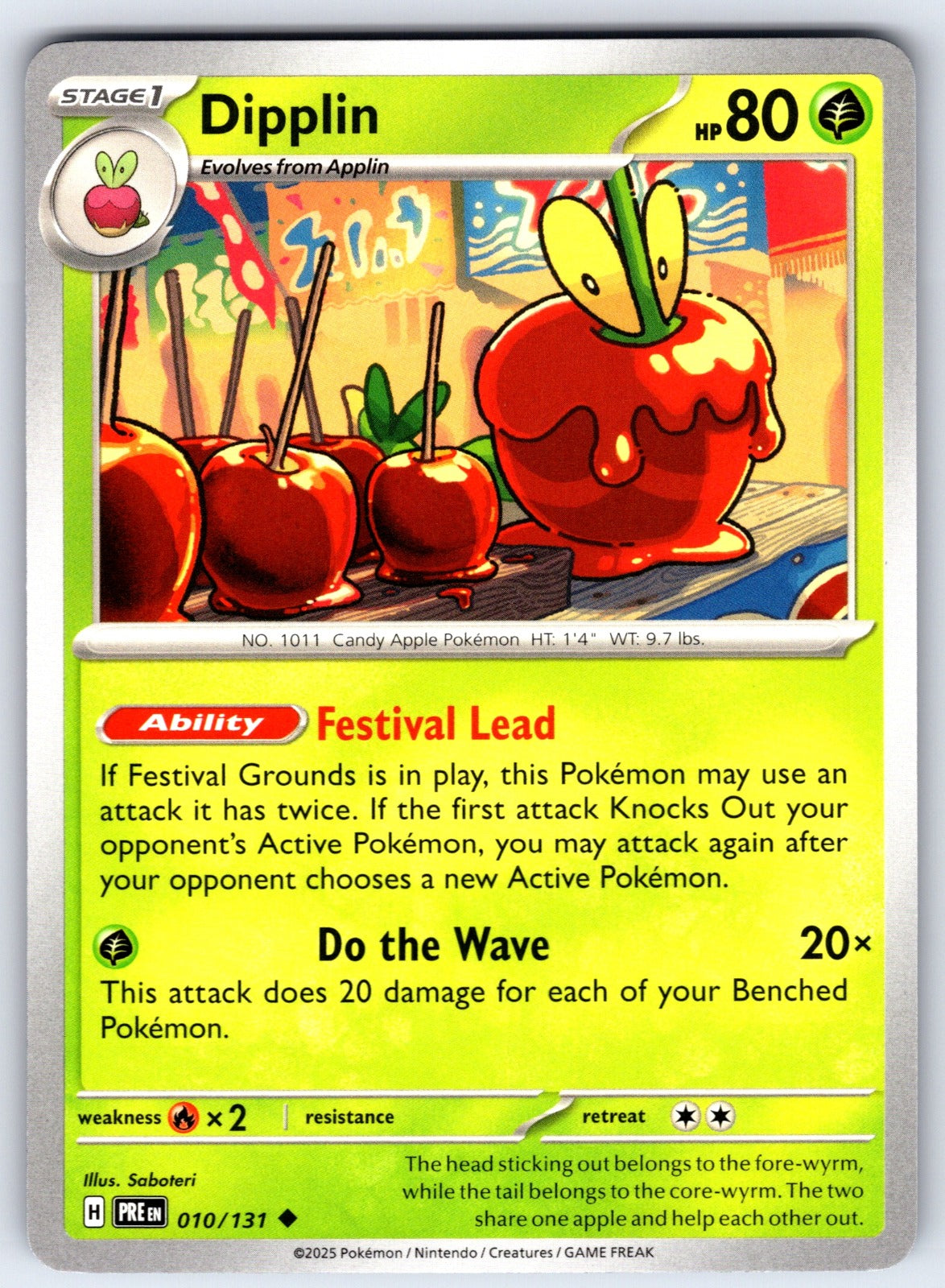 Dipplin Uncommon SV: Prismatic Evolutions 010/131 NM 2025