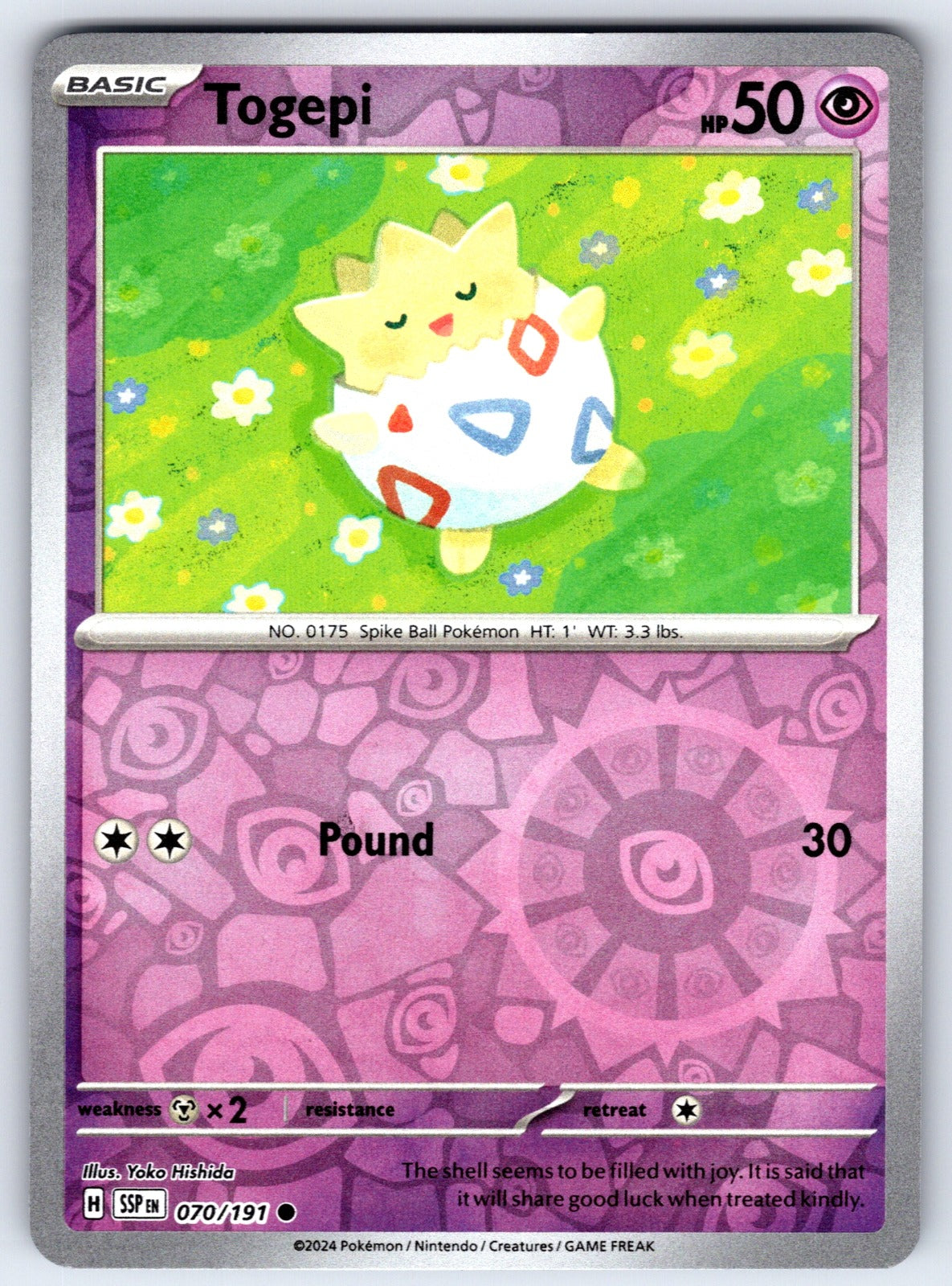 Togepi Reverse Holo Common ME: Ascended Heroes 080/217 NM 2026