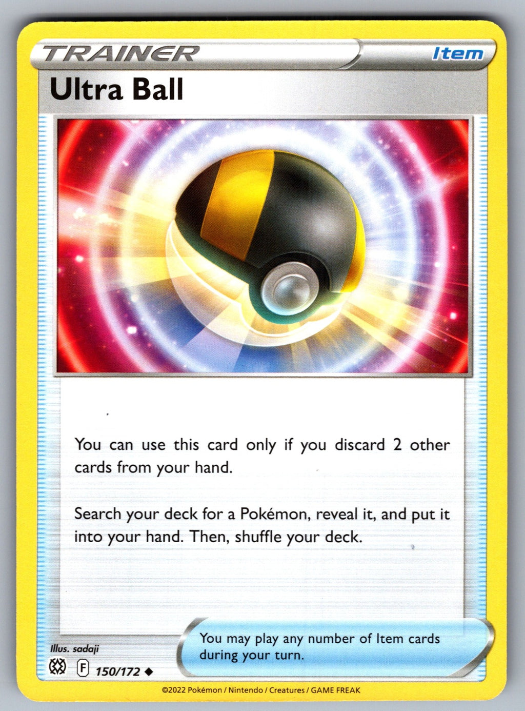 Ultra Ball Uncommon SWSH09: Brilliant Stars 150/172 NM 2022
