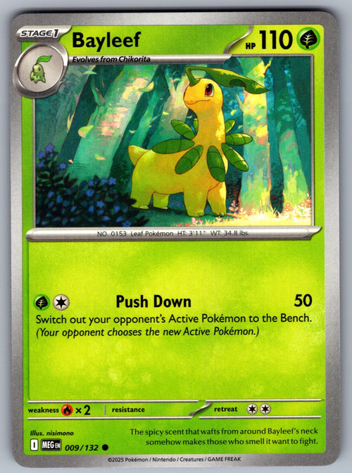 Bayleef Common ME01: Mega Evolution 009/132 NM 2025