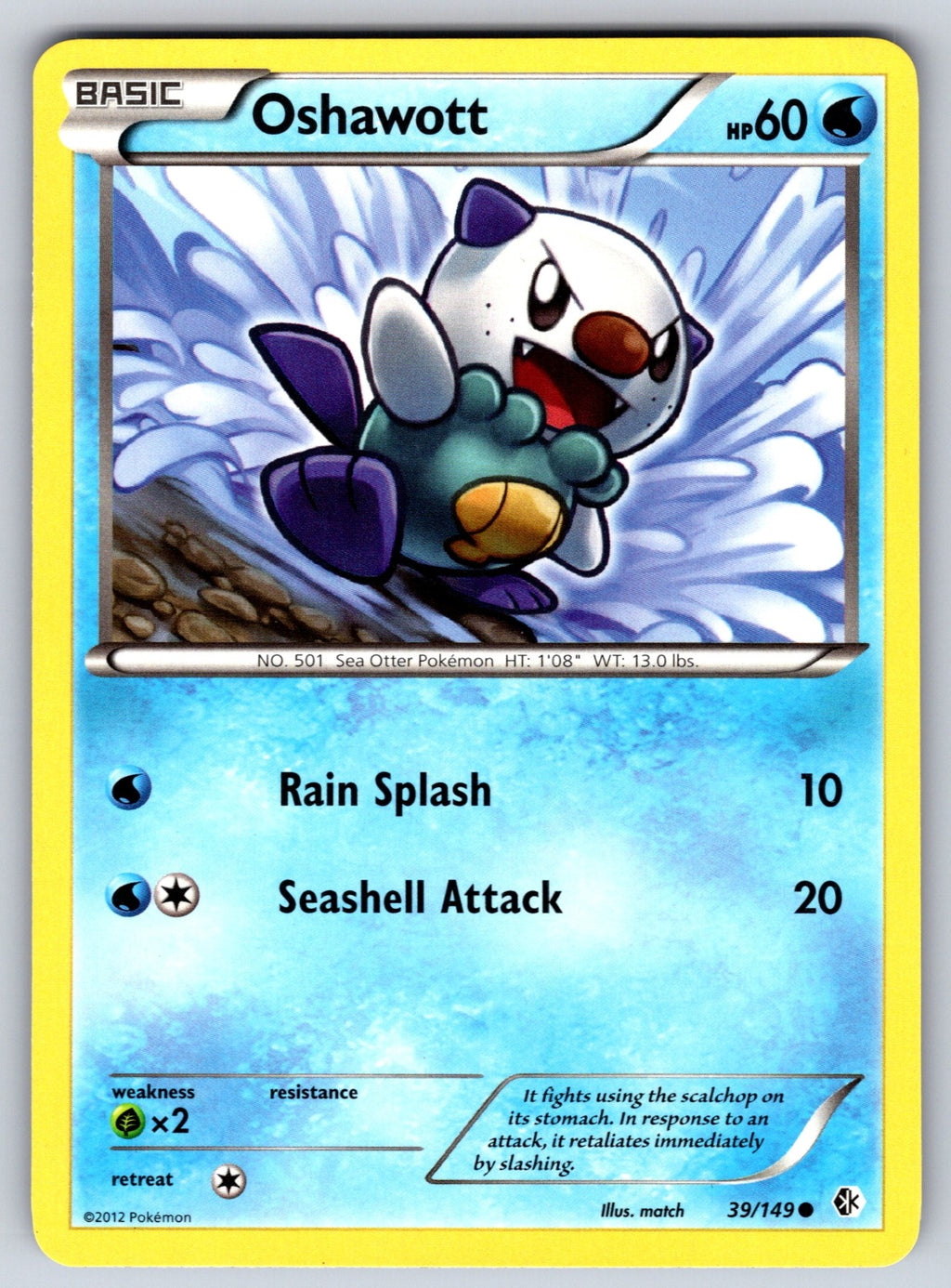 Oshawott Common Boundaries Crossed 39/149 LP 2012