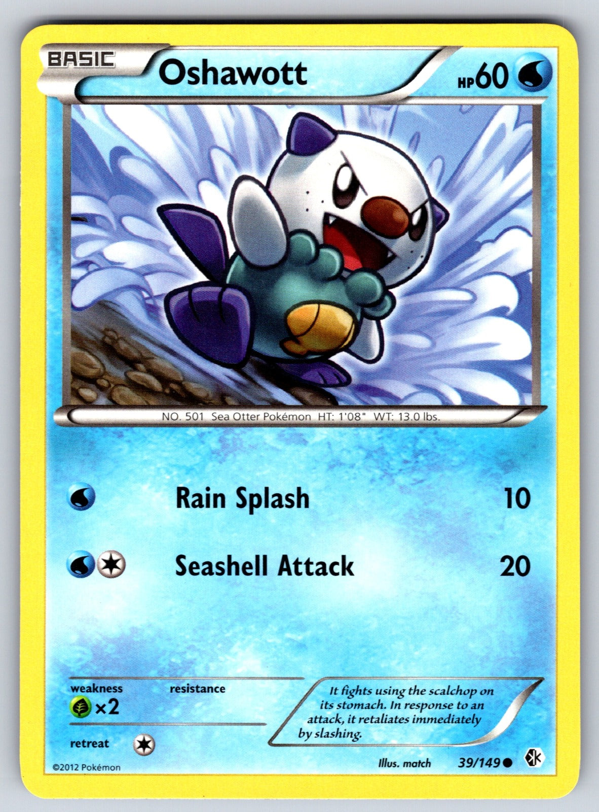 Oshawott Common Boundaries Crossed 39/149 LP 2012