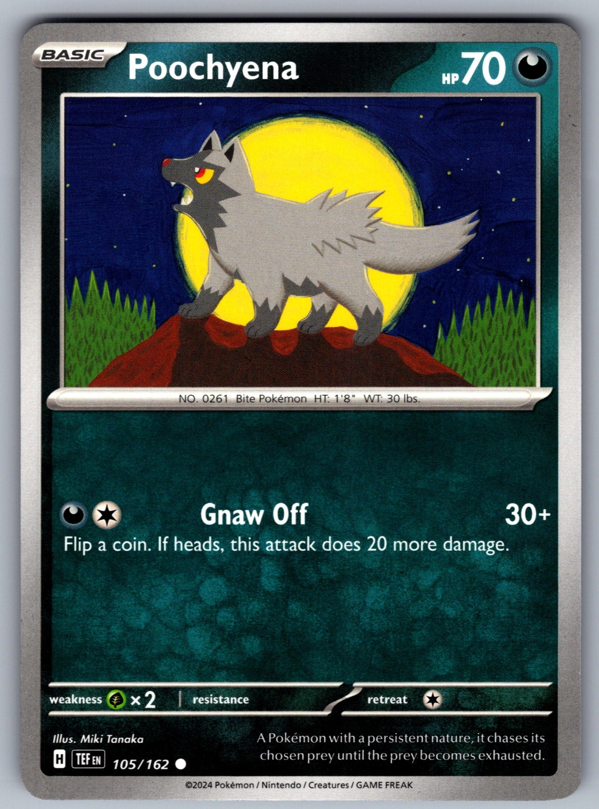Poochyena Common SV05: Temporal Forces 105/162 NM 2024
