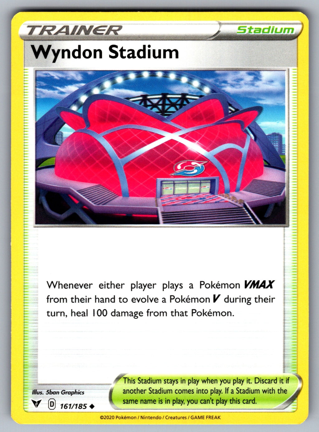 Wyndon Stadium Uncommon SWSH04: Vivid Voltage 161/185 NM 2020